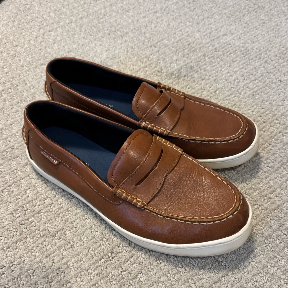 Cole Haan Men’s pinch penny loafers in British Tan, Size 10